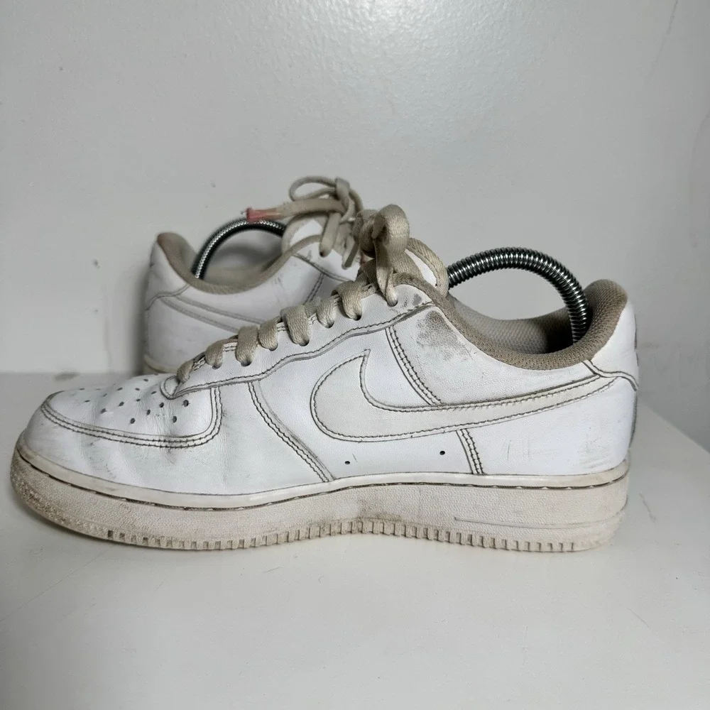 Nike Air Force 1‎ Low White Leather Sneakers Men Size 7.5 Outdoorsy